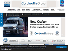 Tablet Screenshot of cordwallis.com